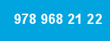 978 968 21 22 978 968 21 22